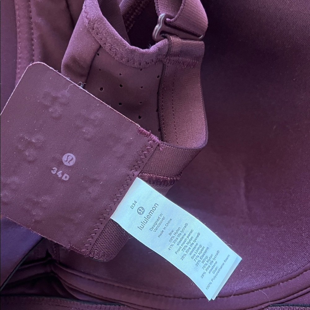 LuluLemon Sports Bra Like New - Picture 3 of 3